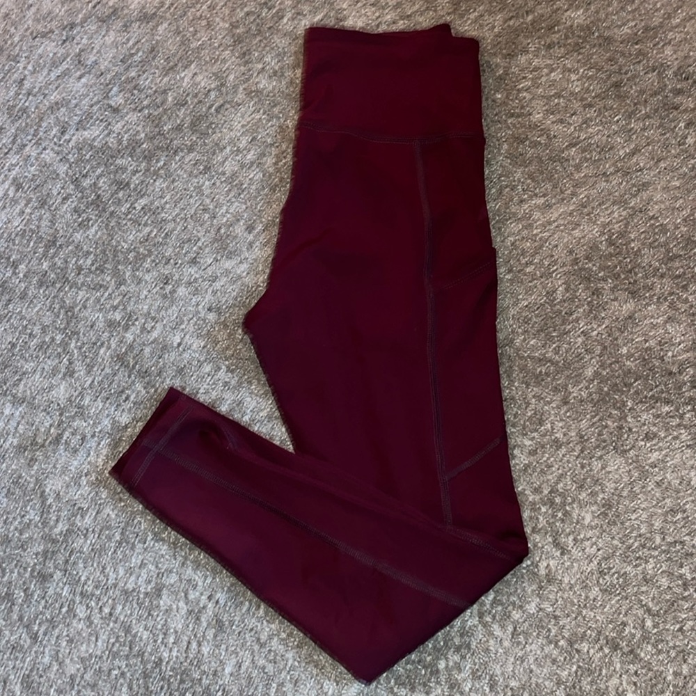 American eagle red pocket leggings